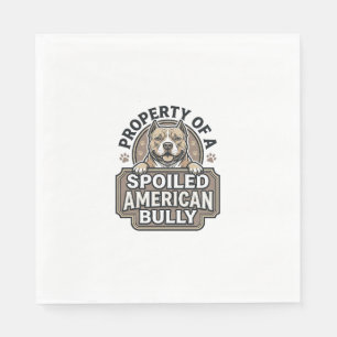 Servilleta De Papel Bully Americano Mimado Diseño de Grabado Vintage_1