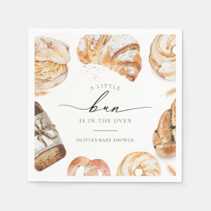 Servilleta De Papel Bun en el Horno Tema de Cocina Repostería Shower d