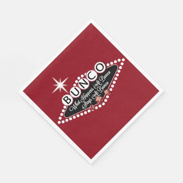 Servilleta De Papel Bunco - Lo Que Sucede En Bunco (Esquina)