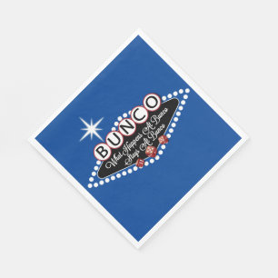 Servilleta De Papel Bunco - Qué Pasa En Bunco Funny Blue