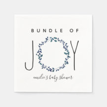 Bundle Of Joy Blue Botanical Baby Shower