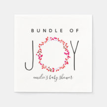 Bundle Of Joy Girly Greenery Baby Shower