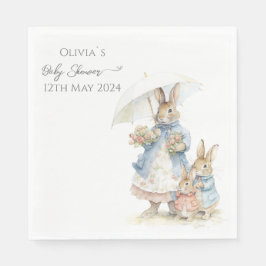 Servilleta De Papel Bunnies mummy Baby Shower