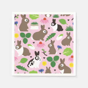 Servilleta De Papel Bunnies Y Sus Toallas De Tratamiento