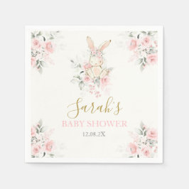 Servilleta De Papel Bunny Baby Shower Chica