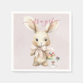 Servilleta De Papel Bunny Baby Shower Chica