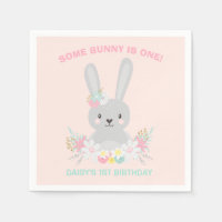 Bunny Birthday Party Napkin Un Bundy Cumpleaños