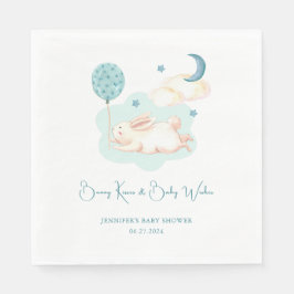 Servilleta De Papel Bunny Dreams Blue Baby Shower
