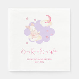 Servilleta De Papel Bunny Dreams Purple Baby Shower