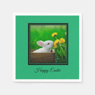Servilleta De Papel Bunny Happy Easter Napkins