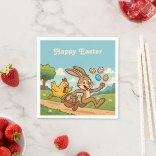 Servilleta De Papel Bunny Roba huevos de Hen   Funny Easter Personaliz