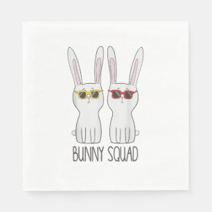Servilleta De Papel Bunny Squad Funny Mascota Conejo Lover T Shirt