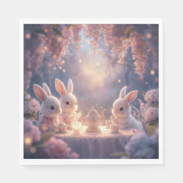 Servilleta De Papel Bunny Tea Party Napkins – Dreamy Fairy Garden
