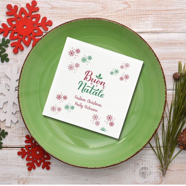 Servilleta De Papel Buon Natale Italia Feliz Navidad (Subido por el creador)