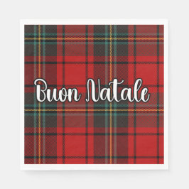 Servilleta De Papel Buon Natale Plaid