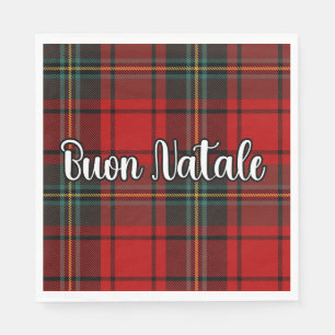 Servilleta De Papel Buon Natale Plaid
