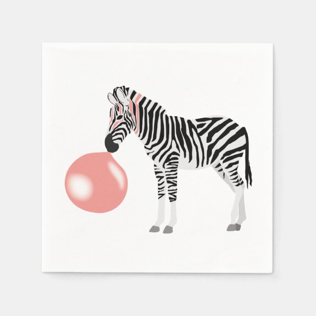 Servilleta De Papel Burbuja Gum Zebra (Anverso)