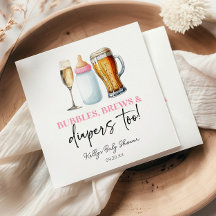 ¡Burbujas, Cervezas y Pañales También! Shower de B