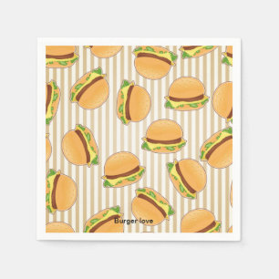 Servilleta De Papel BURGER LOVE Paper Napkin