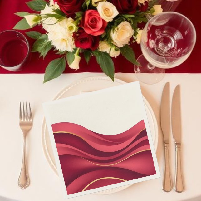 Servilleta De Papel Burgundy (Burgundy Napkins )