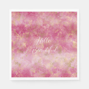 Servilleta De Papel Burgundy Cherry Gold Ombre