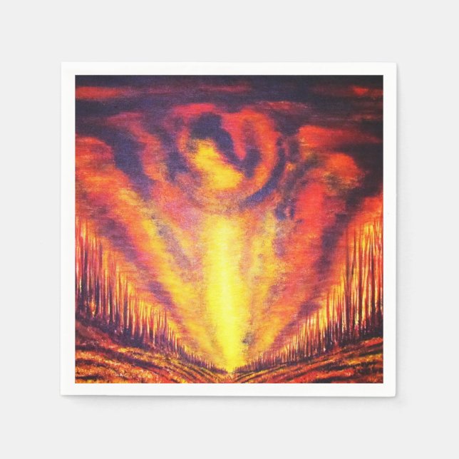 Servilleta De Papel Burning Sky (Anverso)