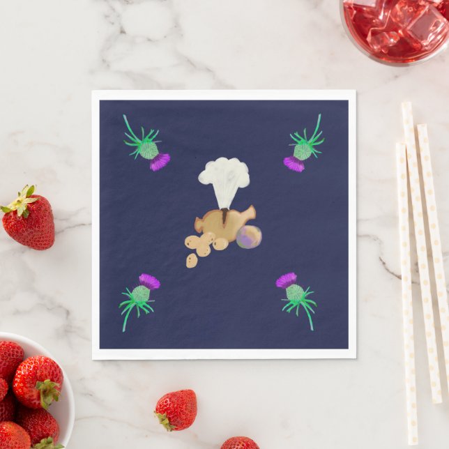 Servilleta De Papel Burns supper napkins (In situ)