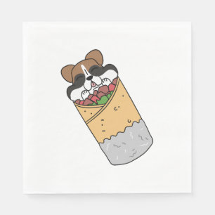 Servilleta De Papel Burrito mexicano de perro de boxer