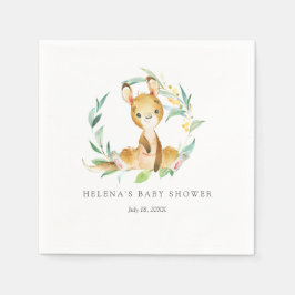 Servilleta De Papel Bush Baby Kangaroo Baby Shower Napkins