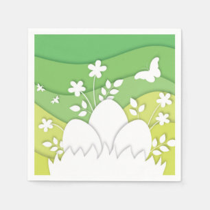 Servilleta De Papel Búsqueda de huevos de Pascua en la naturaleza prim