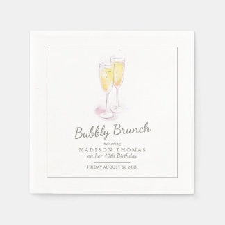 Servilleta De Papel Butt brunch champagne burbujas toallas
