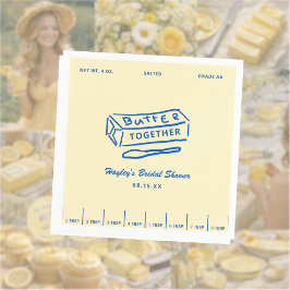 Servilleta De Papel Butter Together Yellow Bridal Shower