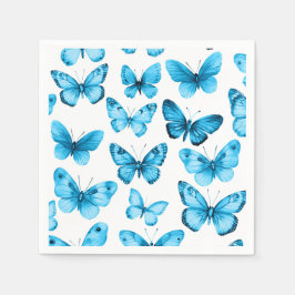 Servilleta De Papel Butterflies Watercolor Bday Bridal Baby Shower