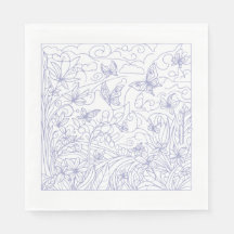 Butterfly Garden Blue