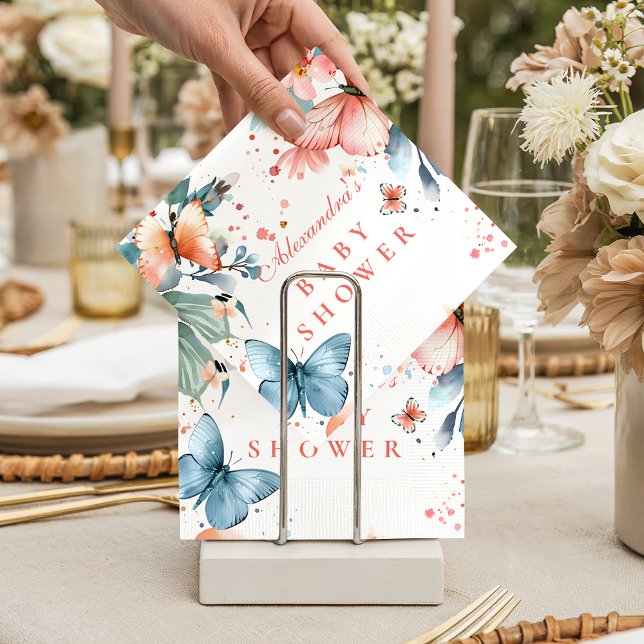 Servilleta De Papel Butterfly Meadow Baby Shower (Subido por el creador)