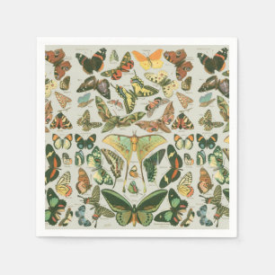 Servilleta De Papel Butterfly Vintage Antiguo Butterflies Art