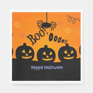 Servilleta De Papel ¡Buu! ¡Oooo! Feliz Halloween
