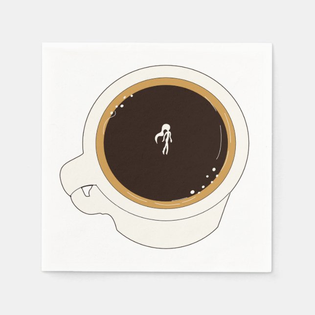 Servilleta De Papel Buzo de Taza de Café (Anverso)