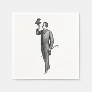 Servilleta De Papel Caballero victoriano Selfie