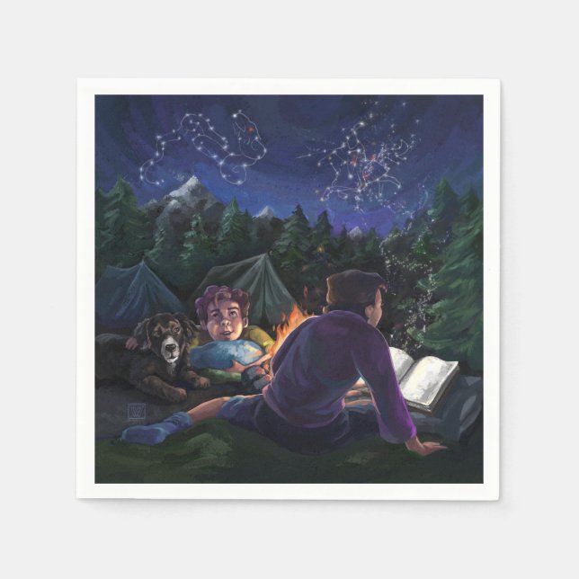 Servilleta De Papel Caballeros de Verano (Anverso)