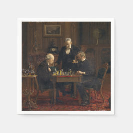 Servilleta De Papel Caballeros jugando al ajedrez (Thomas Eakins)