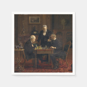 Servilleta De Papel Caballeros jugando al ajedrez (Thomas Eakins)