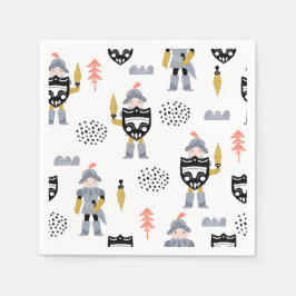 Servilleta De Papel Caballeros y dragones | Fairytale Birthday Party