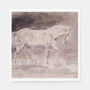 Servilleta De Papel Caballo blanco (por Eugene Delacroix)