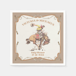 Servilleta De Papel Caballo Bronco Salvaje de Vaquero Occidental 2