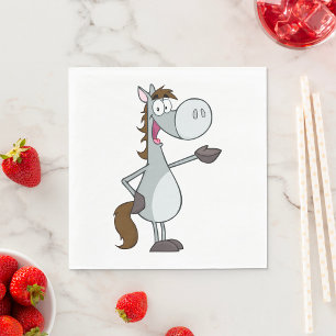 Servilleta De Papel Caballo de Dibujos Animados