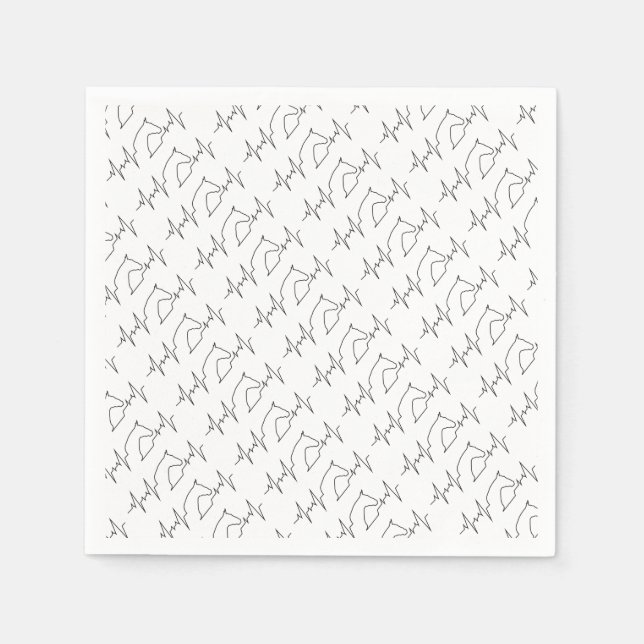 Servilleta De Papel Caballo de latido (Anverso)