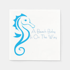 Servilleta De Papel Caballo de mar Baby Shower Napkin (niño)
