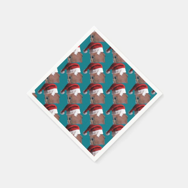 Servilleta De Papel Caballo de navidades (Borde)