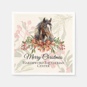 Servilleta De Papel Caballo de Navidades elegantes